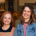 Ruth from The Provincial Rabbit and Jacqui from The Moonta Collective standing in the shop doorway on George Street, Moonta