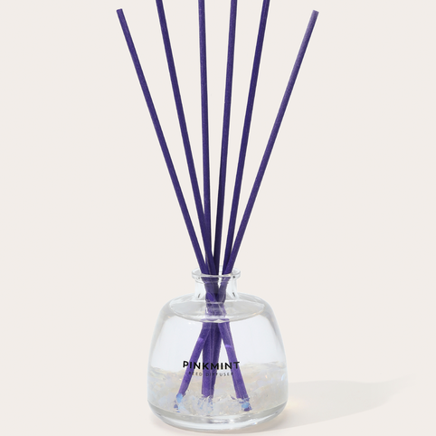 Pinkmint Night Sakura crystal infused reed diffuser at The Moonta Collective