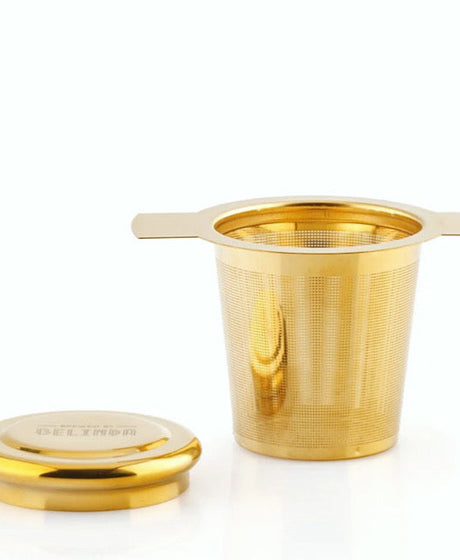 Brewed By Belinda Golden Tea Infuser stainless steel gold