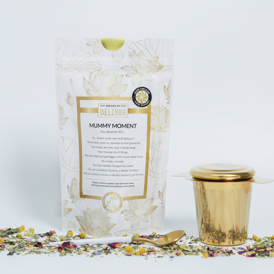 Brewed By Belinda Mummy Moment organic herbal tea 45g