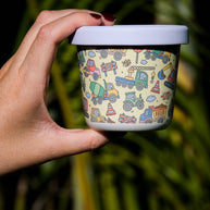BBcino Dig It Bamboo-Based Snack Pot 220ml kids snack container