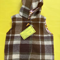 Linney Bugs Hooded Vest 6-9 months LBH265: Brown
