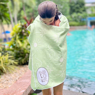 Eco-friendly quick dry boho beach towel with waffle weave fabric