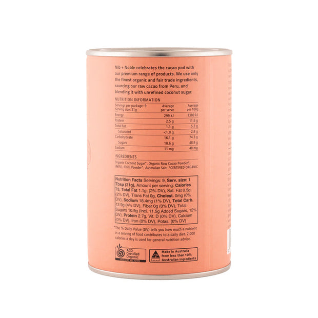 Spicy organic hot chocolate with chilli and cacao — Nib and Noble