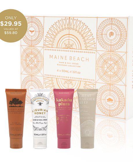 Maine Beach Hand & Nail Crème Discovery Collection gift box 4x50ml