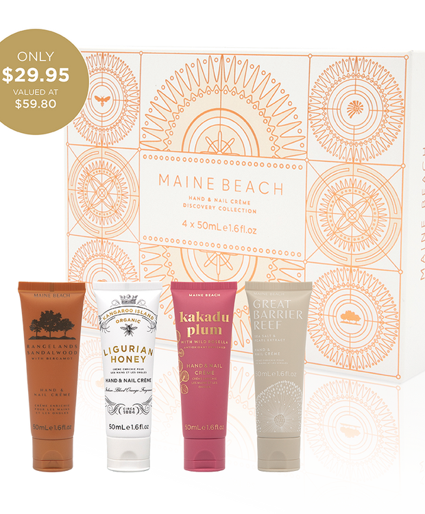 Maine Beach Hand & Nail Crème Discovery Collection gift box 4x50ml
