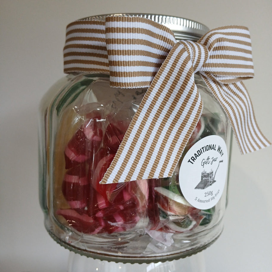 Vintage Style Gift Jar – Handmade Boiled Lollies (250 g)