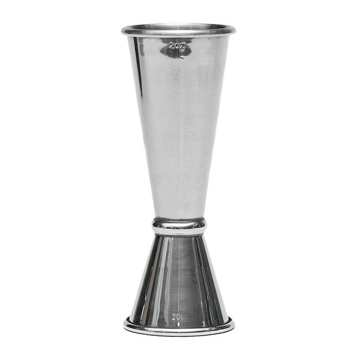 Double ended spirit measure for cocktails and barware