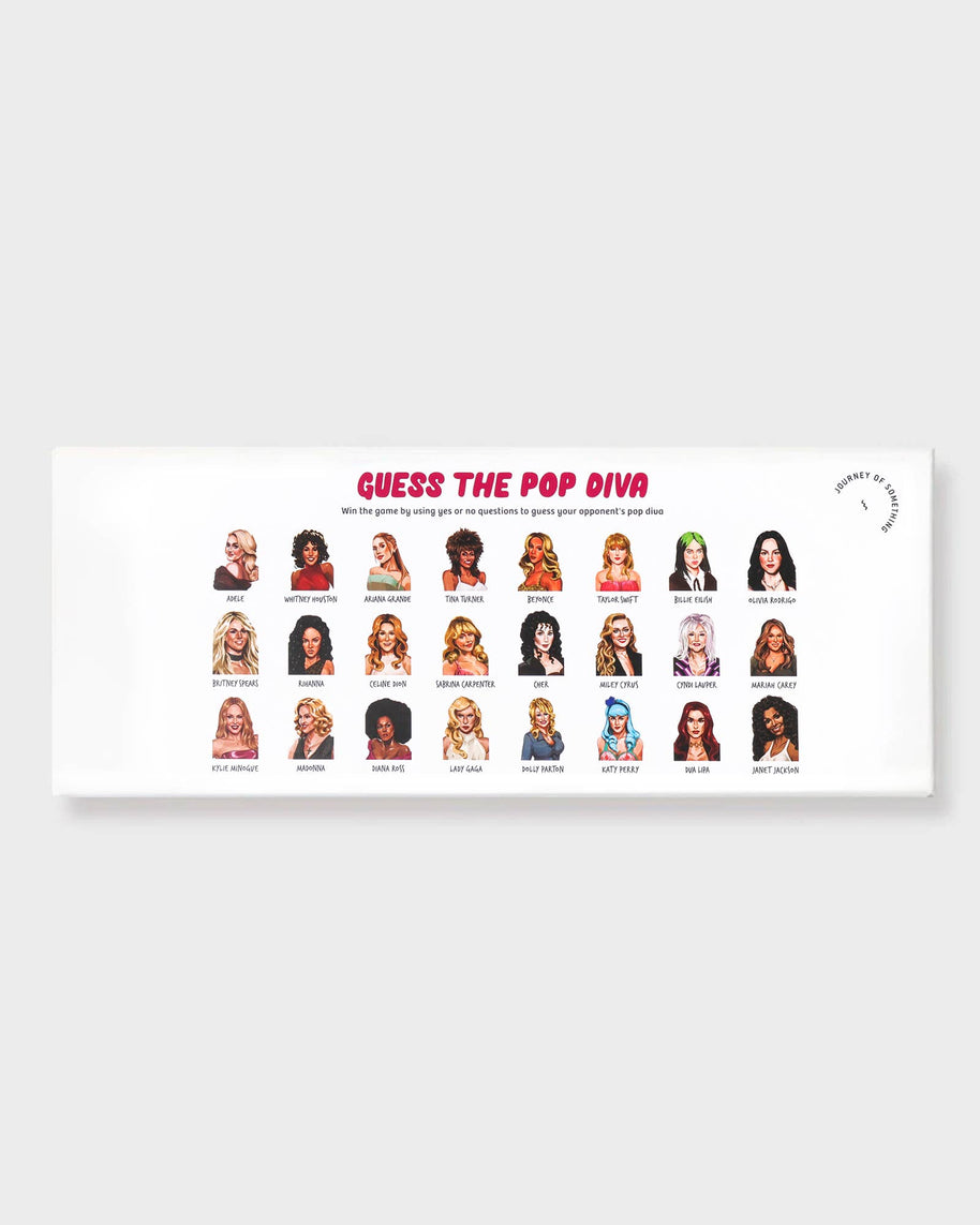 Guess the Pop Diva guessing game box