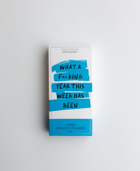 Wild Emery What A F*cking Year Shower Steamer 3 Pack gift set