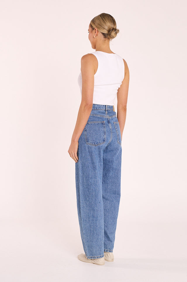 Lola Barrel Jean - Deep Blue