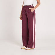 Noah Wide Pant - Plum Pink Stripe