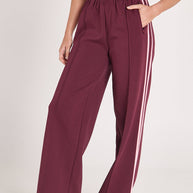 Noah Wide Pant - Plum Pink Stripe