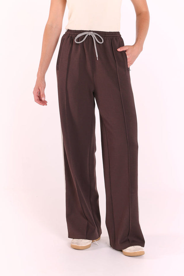 Noah Wide Pant - Dark Chocolate