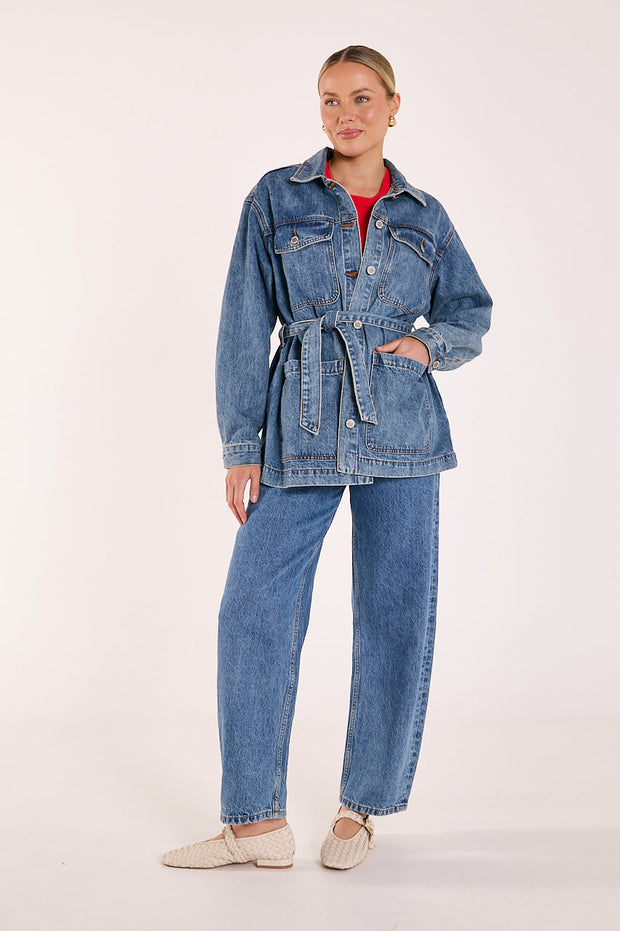 Tate Denim Jacket - Deep Blue
