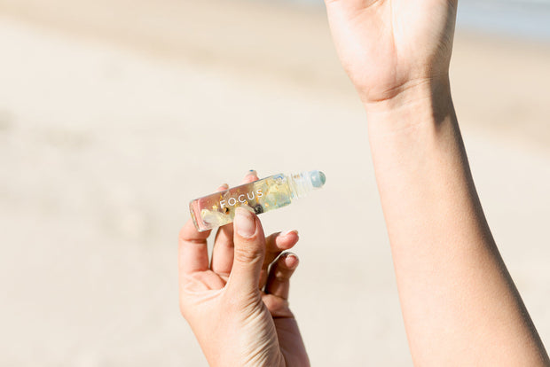 Mandarin and grapefruit essential oil roller for focus and creativity