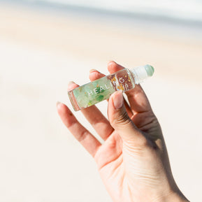 Mandarin and lavender essential oil roller for balance and wellness