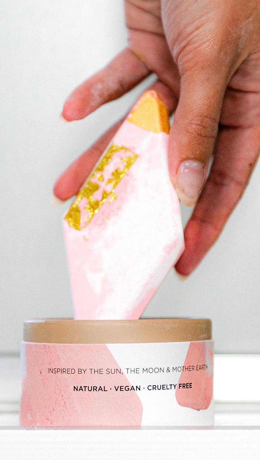 Luxury jasmine bath bomb by Summer Salt Body for soft, smooth skin