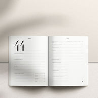 Motivational goal-setting journal in oat beige colour