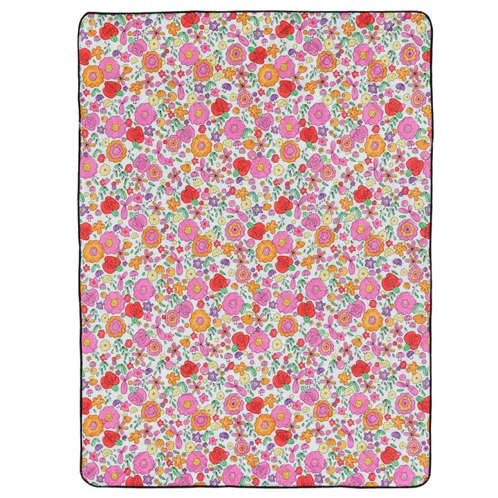 Paloma picnic rug by IZIMINI rolled with carry strap