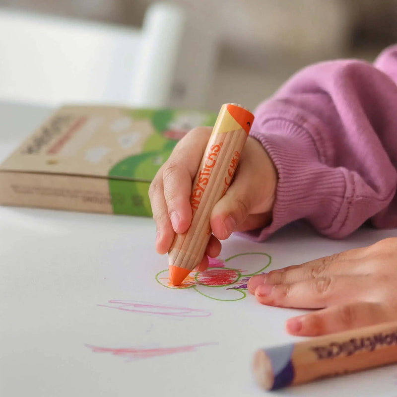 Non-toxic sustainable Honeysticks pencils for ages 1+