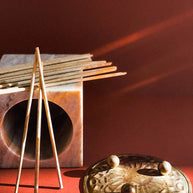 Vegan clean-burning incense with rosemary neroli and woody notes