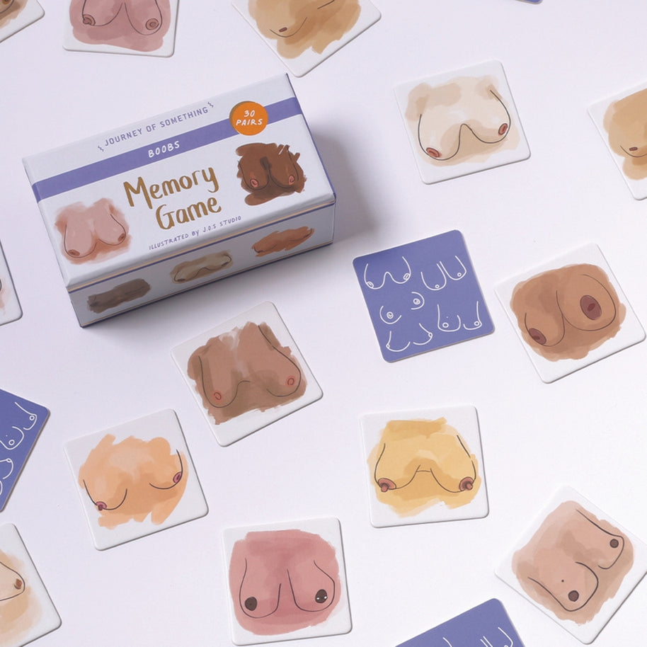 Journey of Something Boobs Memory card game box