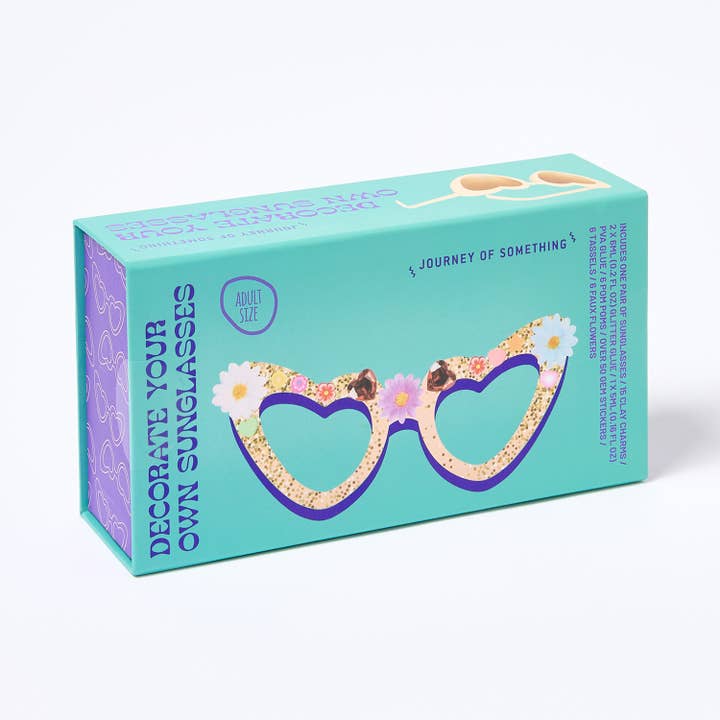 Journey of Something Decorate Your Own Sunglasses craft kit for tweens and adults