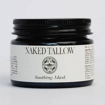 Naked Tallow Soothing Mask 45g blue botanical clay face mask made in Australia