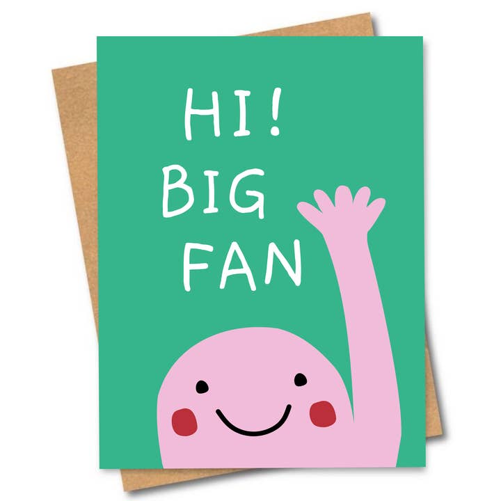 Friends of Henry Paper Co Hi! Big Fan card