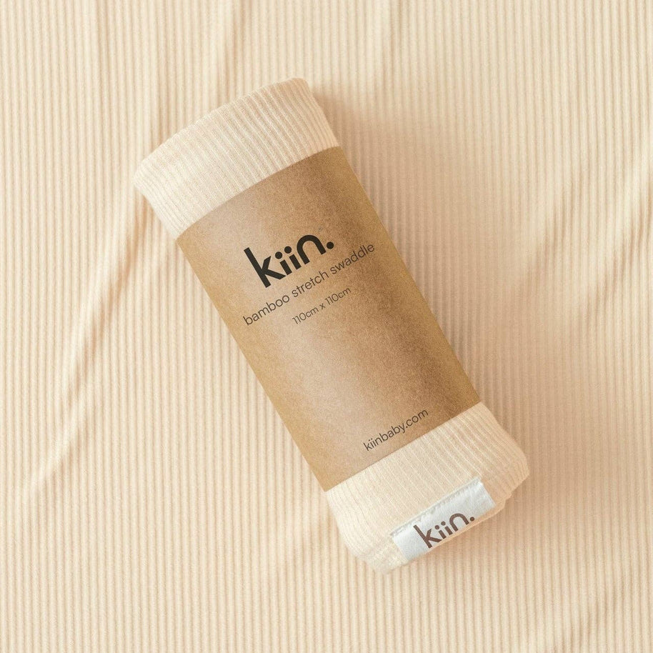 Kiin Baby Bamboo Stretch Swaddle in Oat