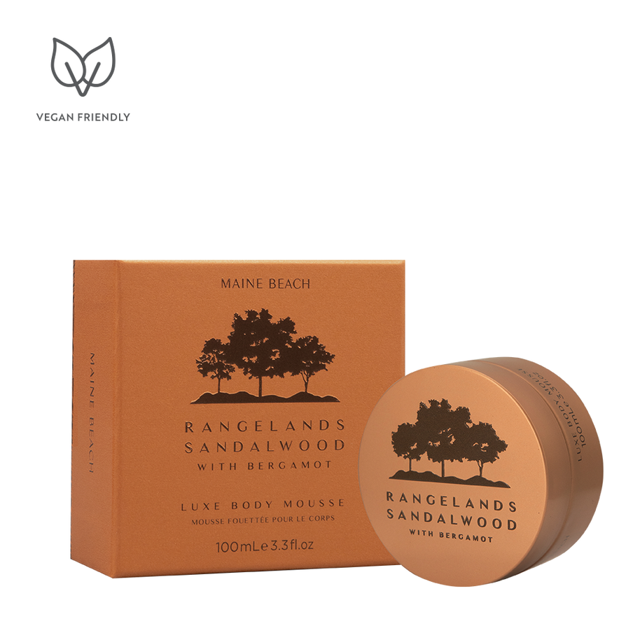 Maine Beach Rangelands Sandalwood Luxe Body Mousse 100ml jar