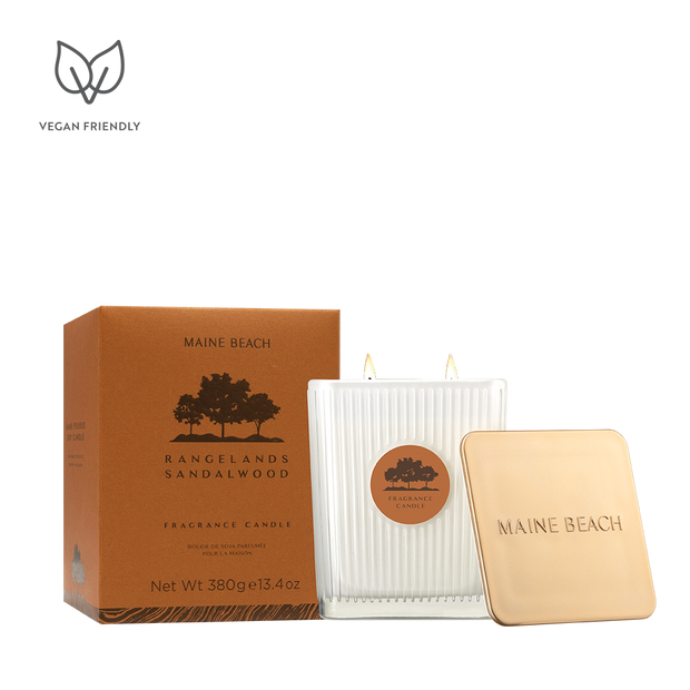 Maine Beach Rangelands Sandalwood Fragrance Candle 380g in gift box