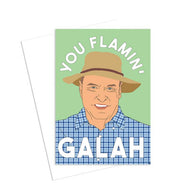 Funny Australian greeting card inspired by Alf from Home and Away