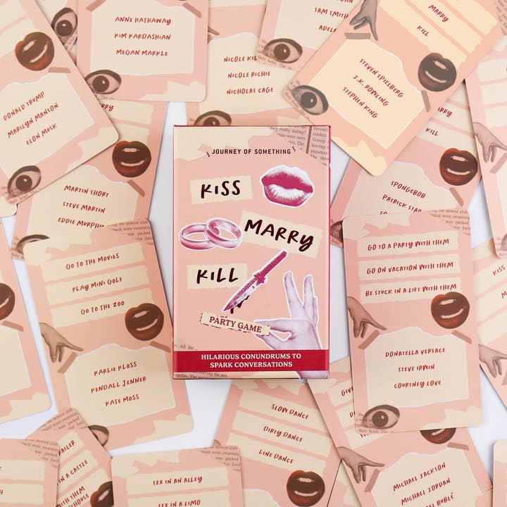 60 hilarious Kiss Marry Kill scenario cards
