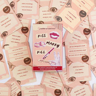 60 hilarious Kiss Marry Kill scenario cards
