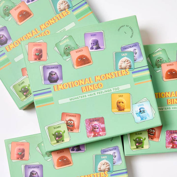 Journey of Something Emotional Monsters Bingo family game box