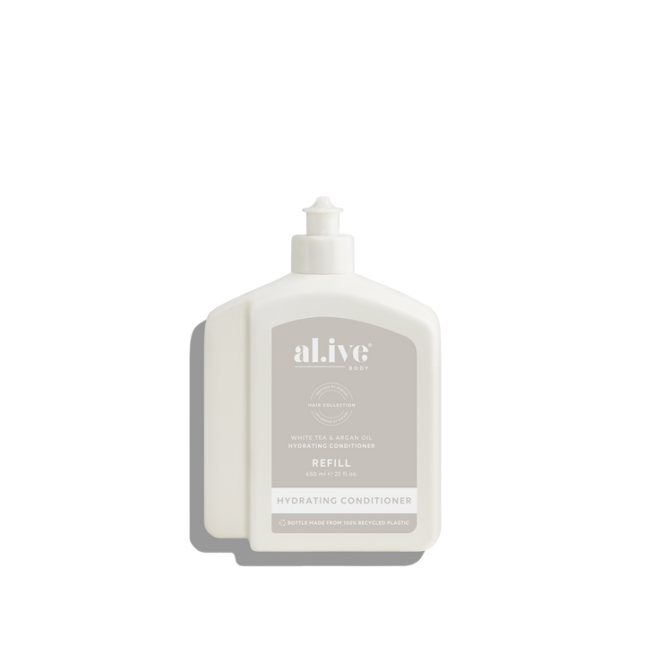 al.ive body White Tea & Argan Oil Conditioner Refill 650ml bottle