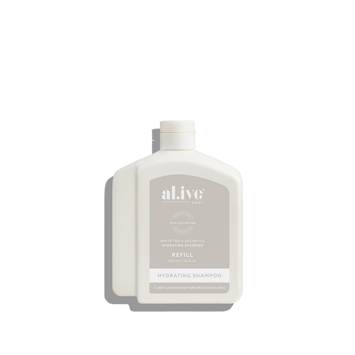 al.ive body White Tea & Argan Oil Shampoo Refill 650ml bottle