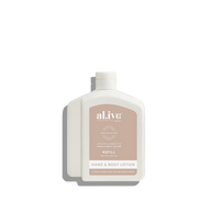 al.ive body Lotion Refill Apricot & Sweet Fig 650 ml PCR bottle