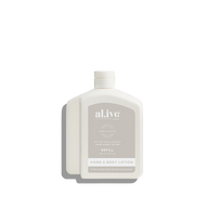 al.ive body Lotion Refill Sea Cotton & Coconut 650 ml PCR bottle