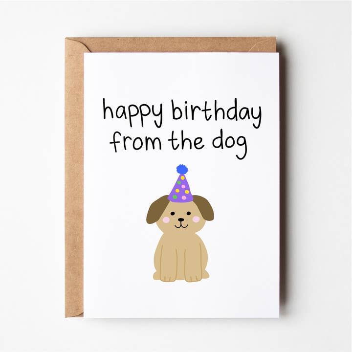 Happy Birthday From The Dog Greeting Card