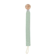 Silent Sage cotton and beechwood dummy holder for babies