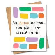 Friends of Henry Paper Co So Proud of You You Brilliant Little Thing card