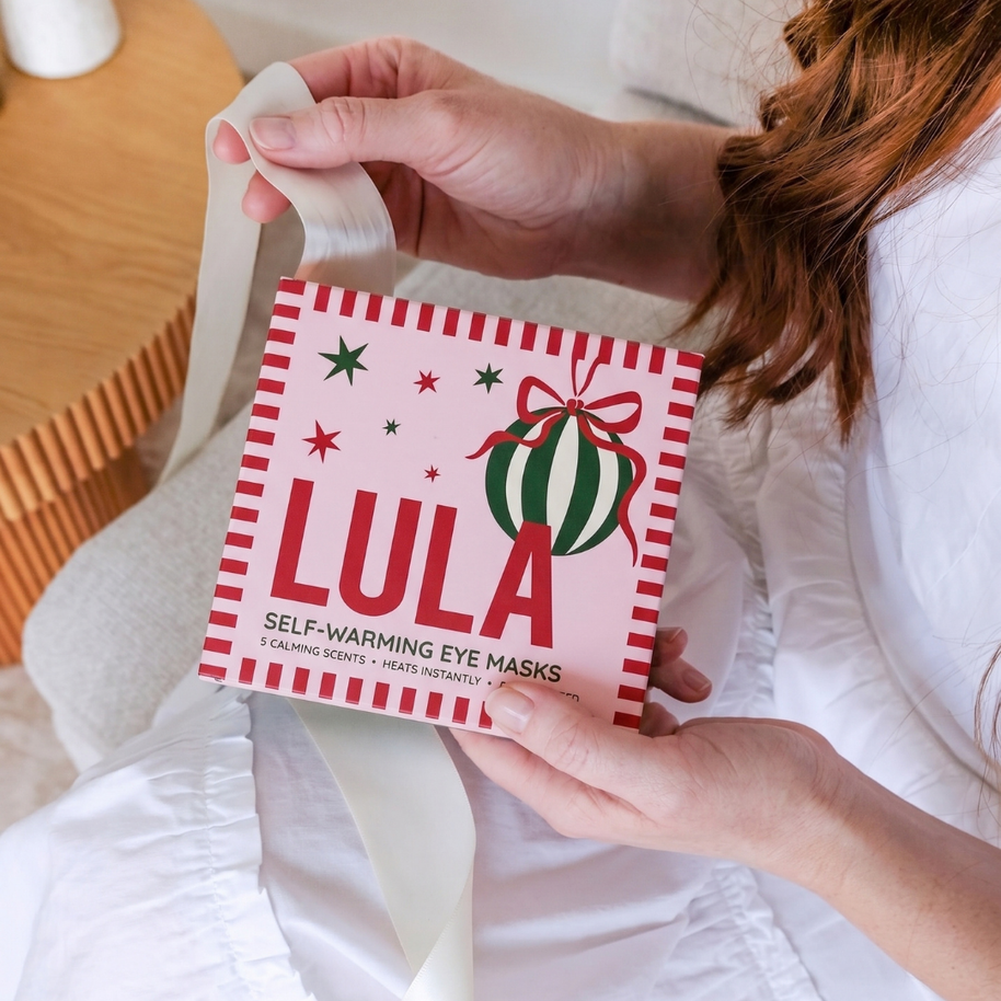 Lula eye masks in Rose, Jasmine, Lavender, Vanilla and Grapefruit scents