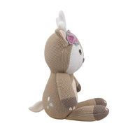 Ava the Fawn baby gift – 100% cotton knit toy by Living Textiles