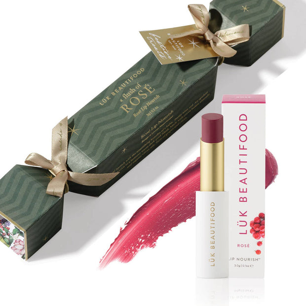 Lük Beautifood Bon Bon Rosé Lip Nourish festive lipstick gift