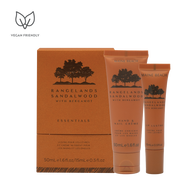 Maine Beach Rangelands Sandalwood Essentials Set gift box with hand crème and lip lustre