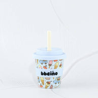BBcino blue ice cream scoop bamboo babycino cup for kids