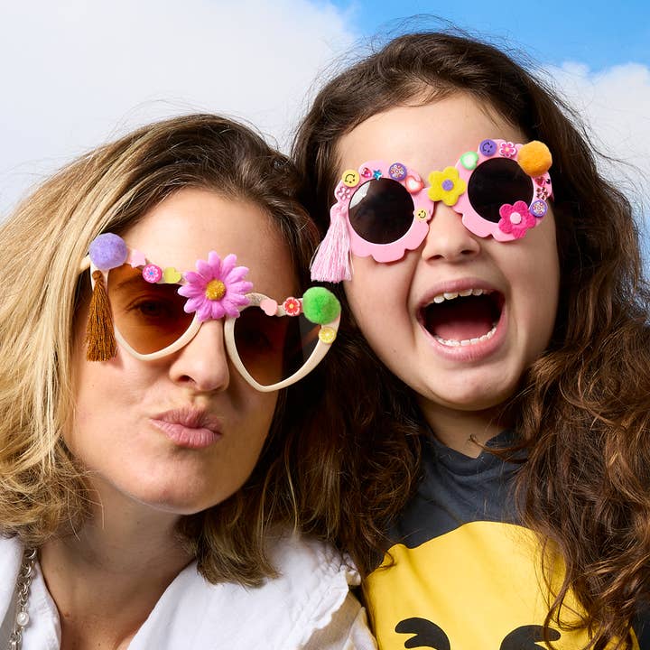 Creative party activity craft set to design heart-shaped sunglasses